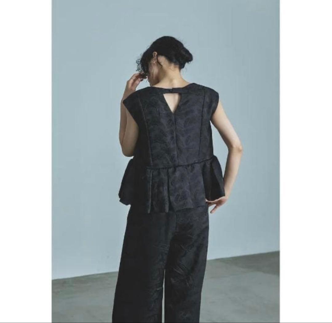 niana（ニアナ）ペプラムセットアップドレス ワイドパンツ 結婚式 ペプラム