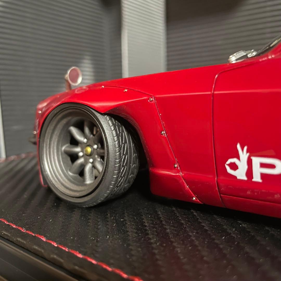 新品未展示品イグニッションモデル 1/18 パンデムS30 Zレッドメタリック❷