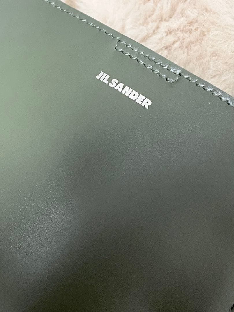 JIL SANDER オリーブグリーン ショルダーバッグ