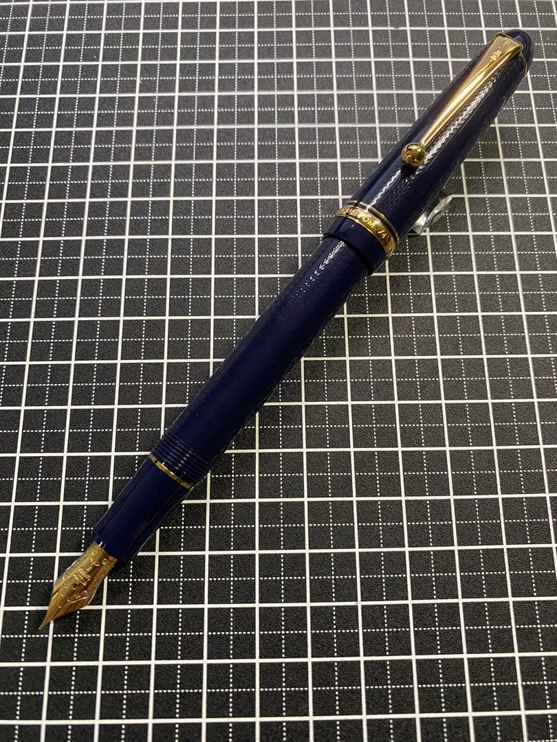 PILOT CUSTOM74 Dark-Blue 網目　万年筆　字幅F