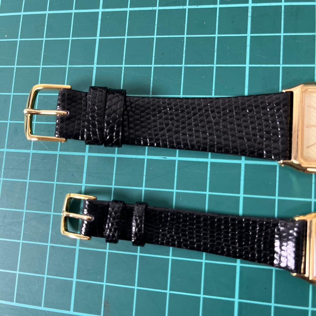 (h) セイコー　クォーツ腕時計 ペア　ゴールド　5E31・7321 訳あり