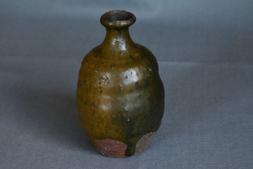 コマイヌ様●【川上清美】黒唐津 徳利