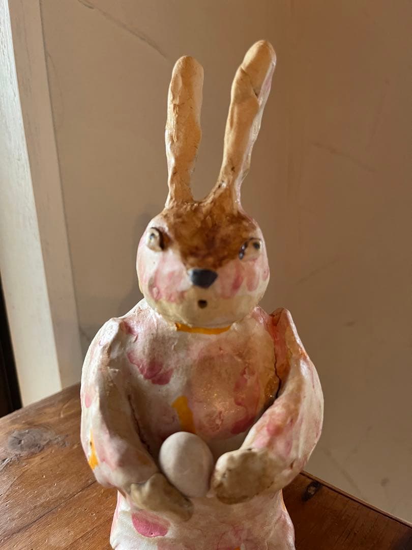 陶芸家 よしのちはる うさぎのオブジェ　置物