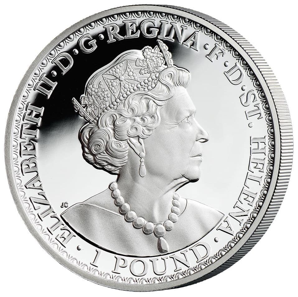 2022年 セントヘレナ ウナとライオン 1オンス銀貨 PF69 UC FDI