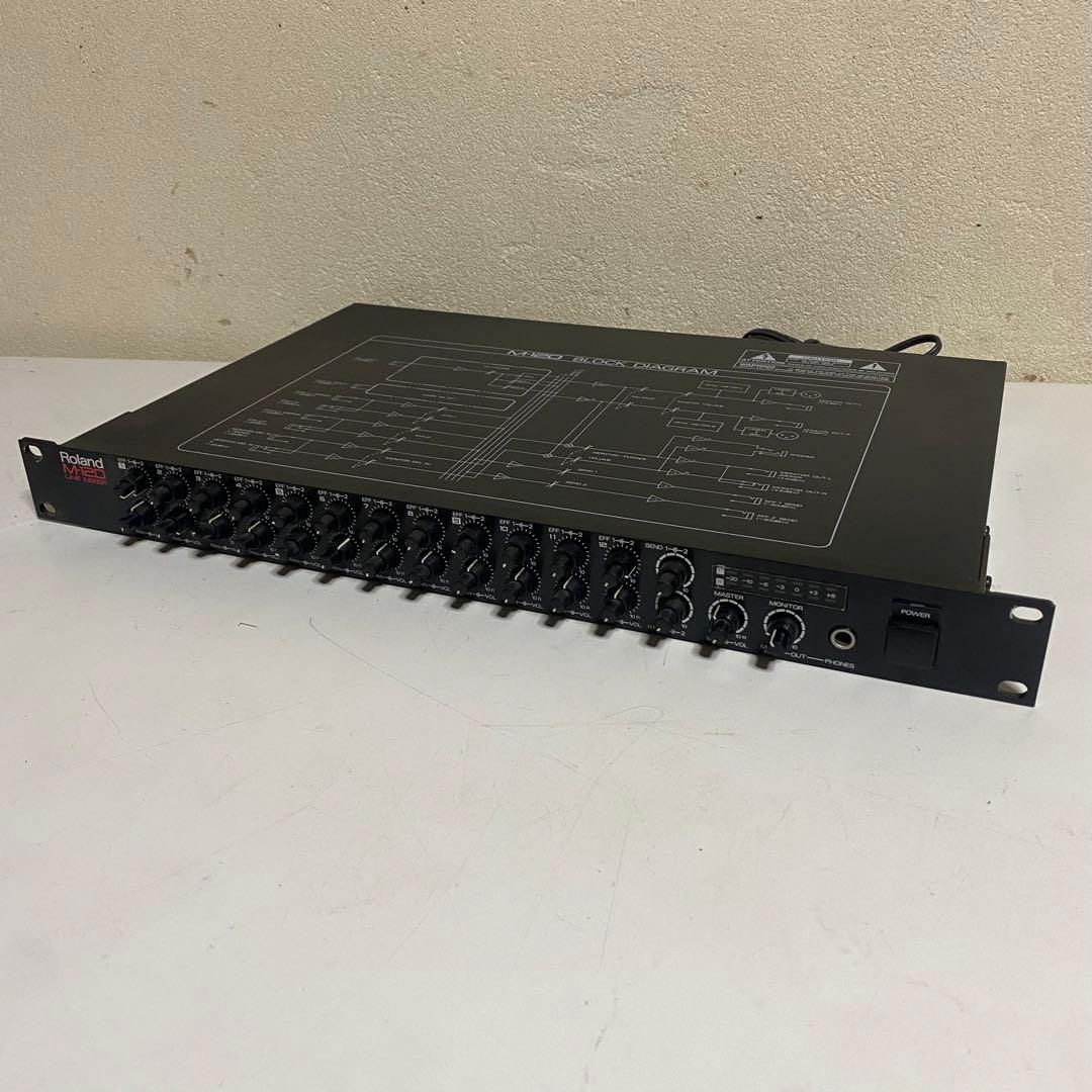 通電確認済み ローランド LINE MIXER ラインミキサー M-120