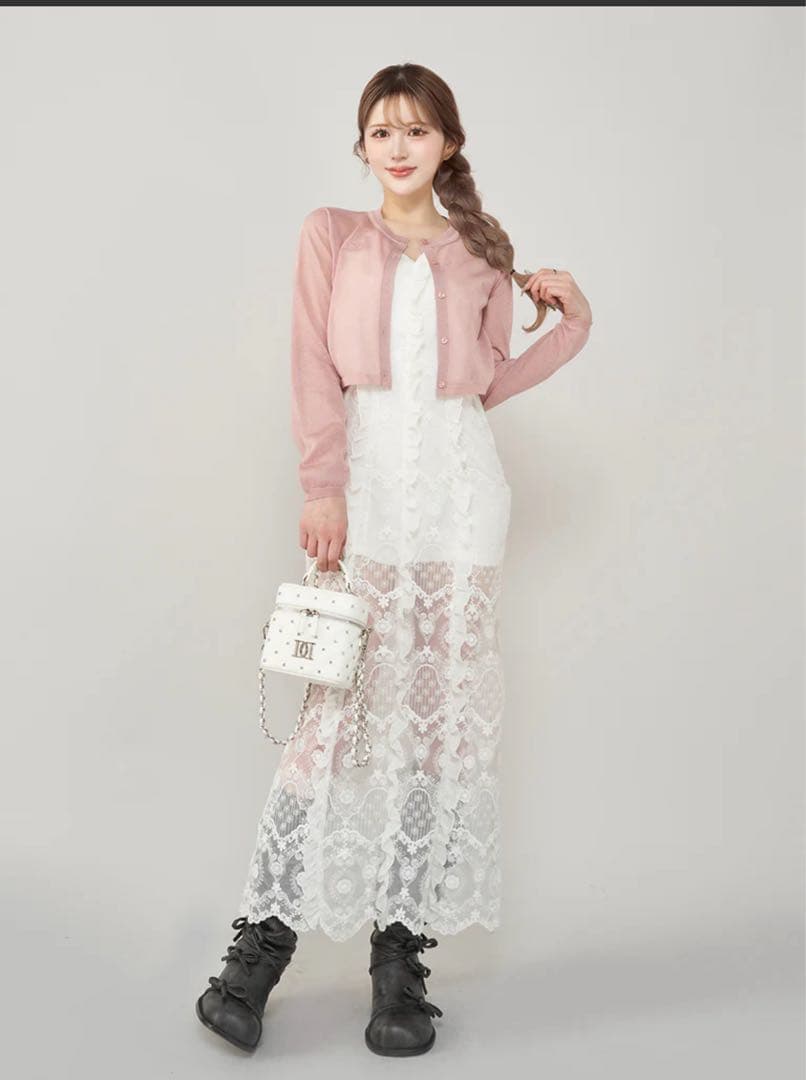 Darich キルティングビジュースクエアミニバッグ