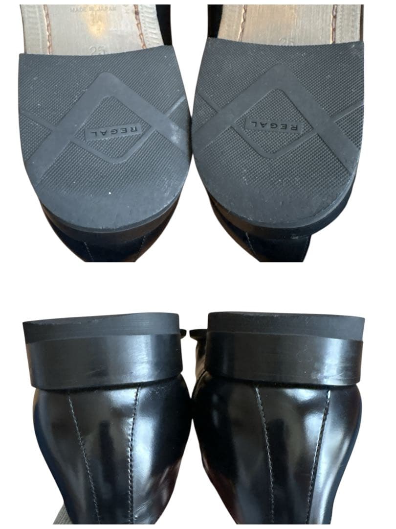 リーガル ドレスシューズ （25㌢） ストレートチップ 122R REGAL 黒