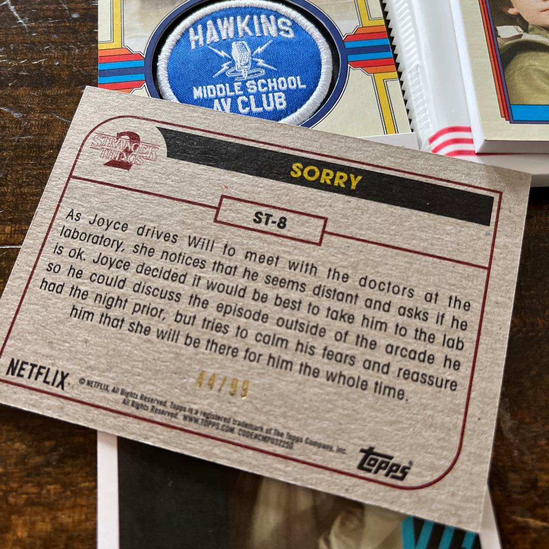 ストレンジャーシングス2 ウィル•バイヤーズ　レアカード4枚セット