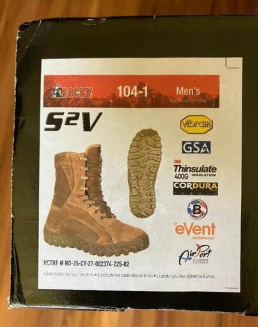 新品未使用 Rocky S2V ミリタリーブーツ 9M