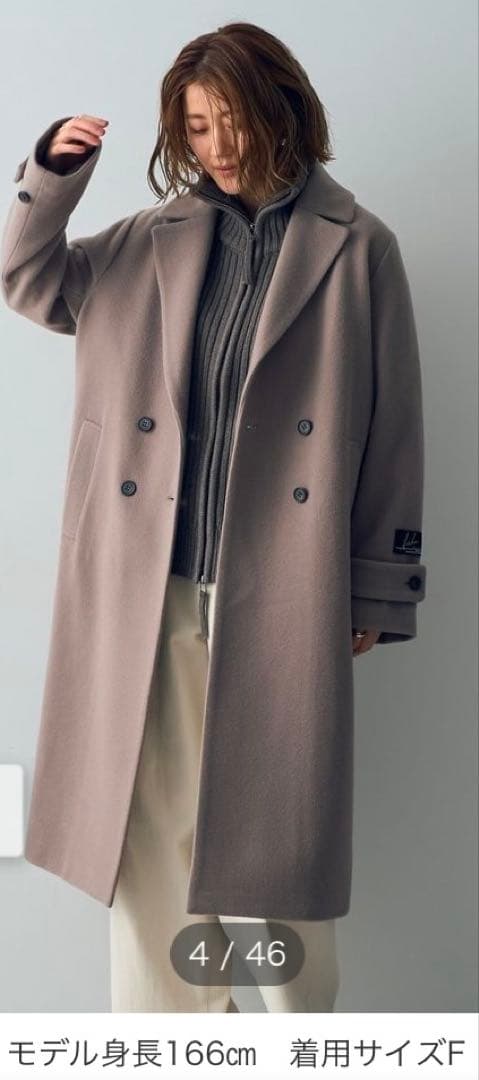 YECCA VECCA ウール混ロングダブルコート　わたしの宝物 松本若菜　衣装