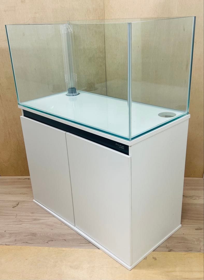 90cmサイズ　900×450×450オーバーフロー水槽セット　クリア＆ホワイト
