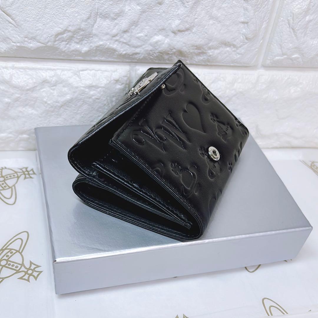 Vivienne Westwood 3つ折り財布 ブラック マット