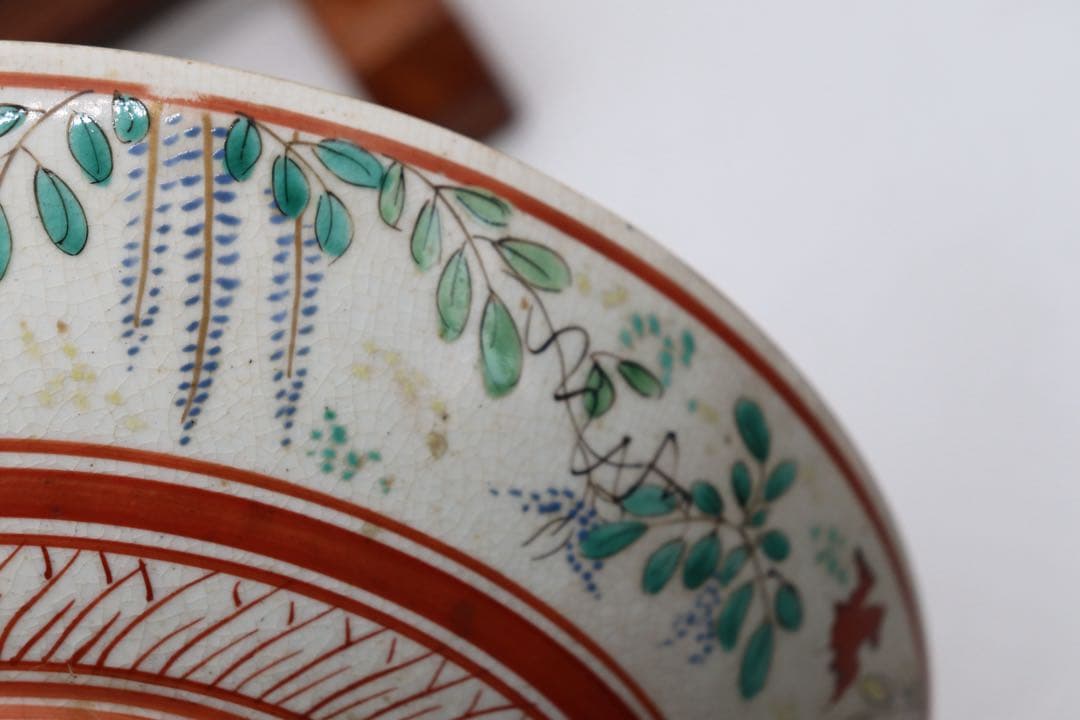 江戸　九谷焼　大皿　鶏　送料込み250506