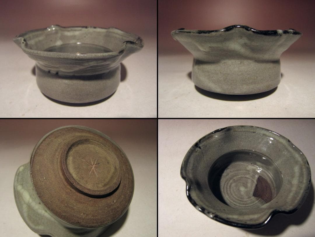 ☆北大路魯山人　織部向付　五客☆大変味わい深い逸品☆o538