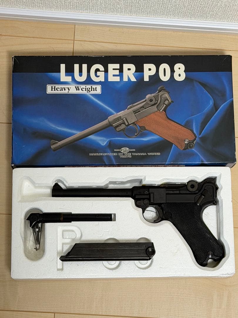 ジャンク　タナカ　ルガーP-08 ガスブローバック　ヘビーウェイト　6インチ