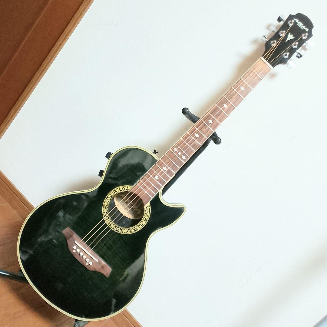 美品　ARIA　AMB-35S BKS　エレアコ　弦は新品 DADDARIO