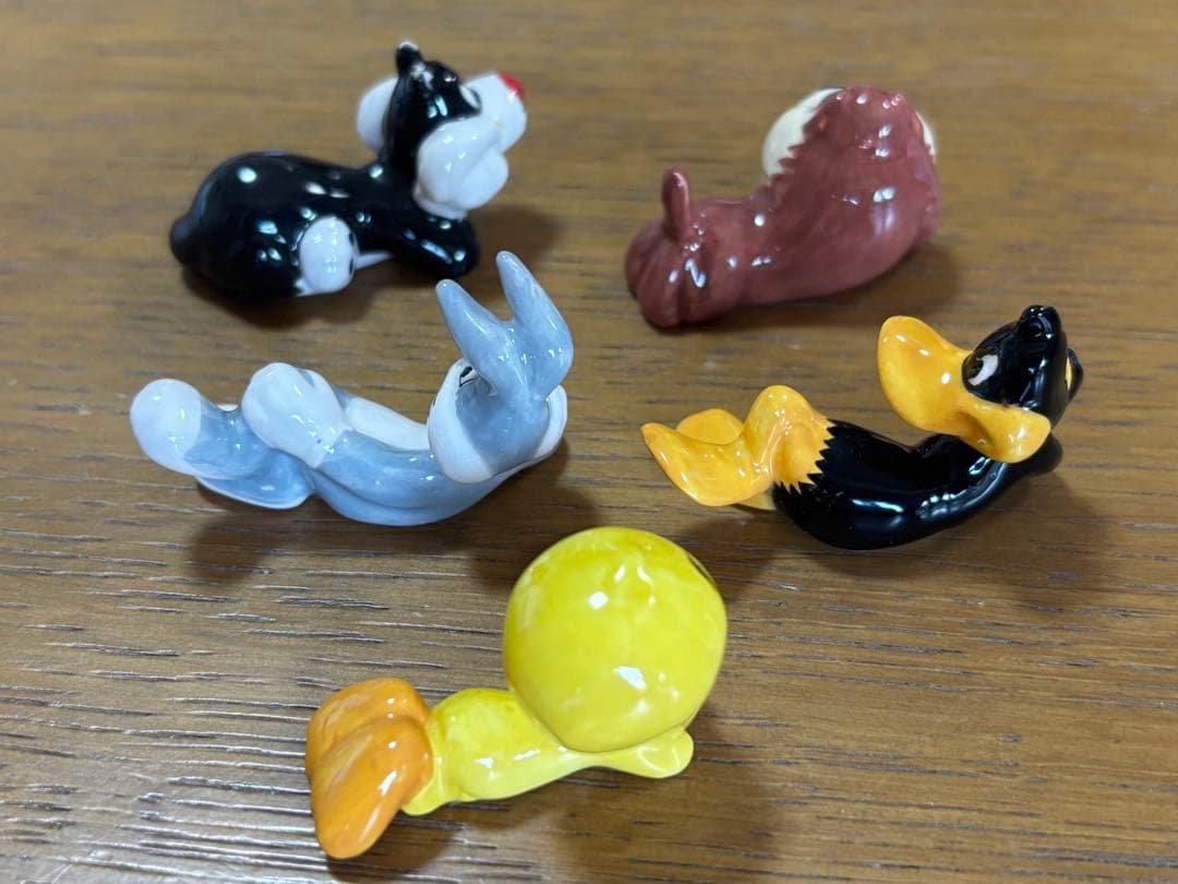 バックスバニー・ダフィー・ダック フィギュアetc5体セット箸置、置物、フィギア