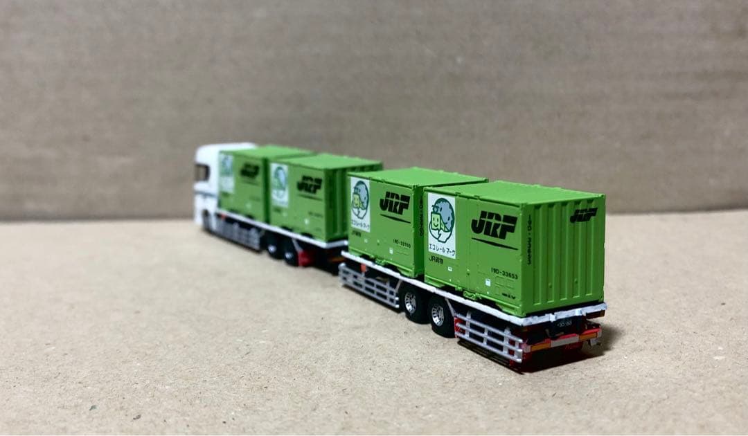 スカニアコンテナ運搬フルトレーラーJRF日本通運トミックス製コンテナ　トラック