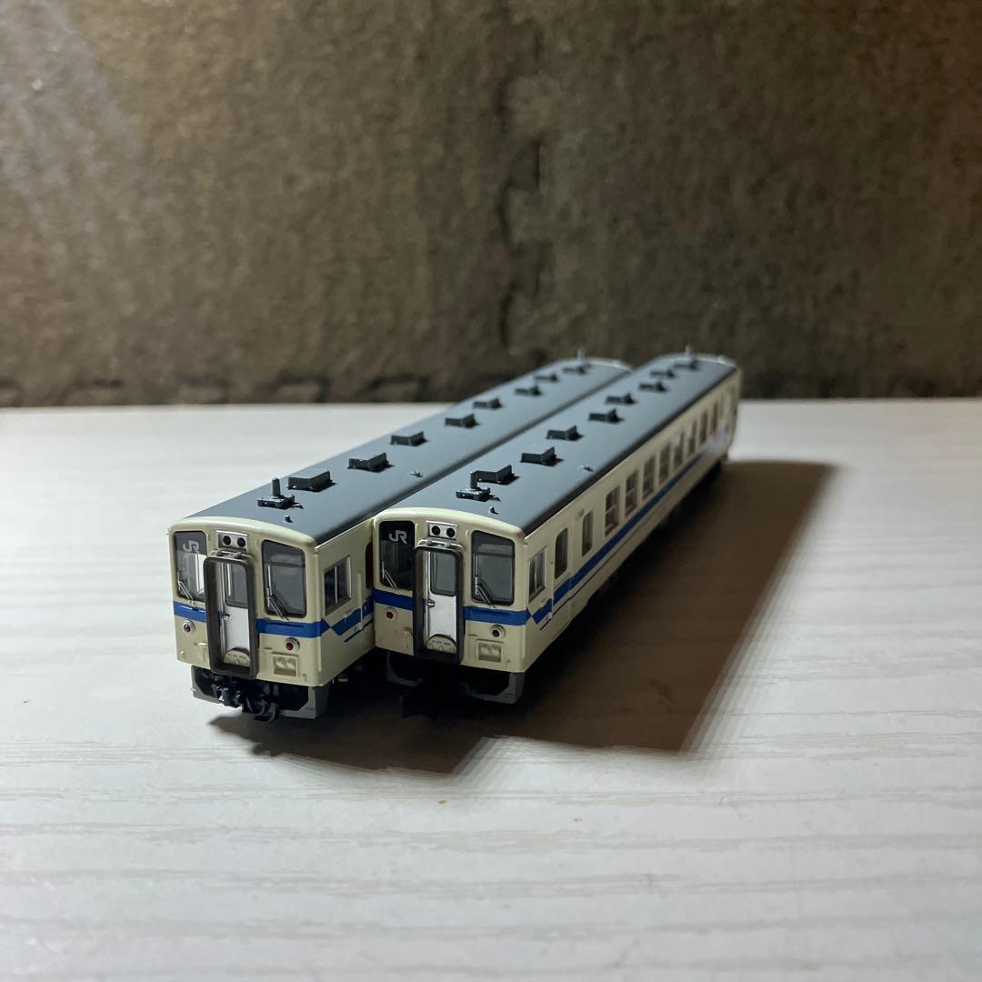 マイクロエース　キハ33 アイボリー・青帯　モーター無し2両セット　ジャンク品