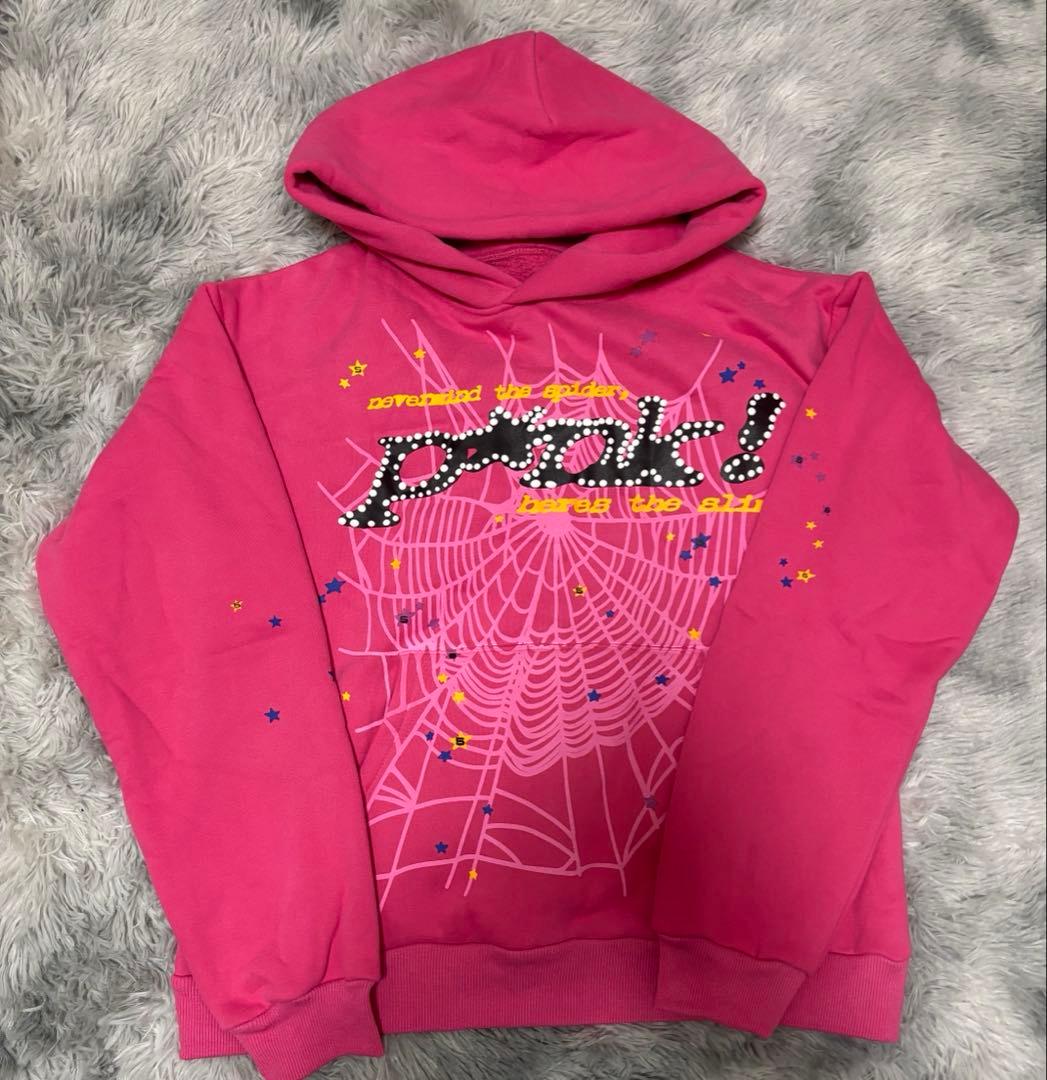 sp5der p＊nk パーカー ピンク