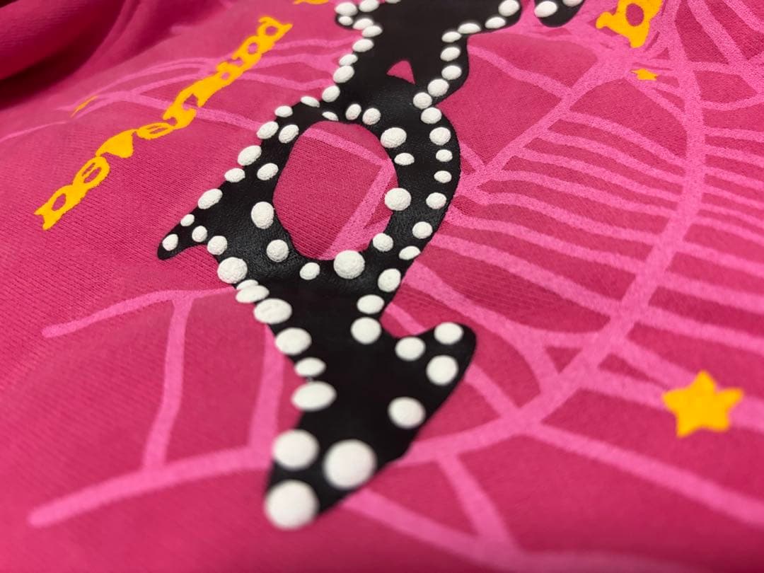 sp5der p＊nk パーカー ピンク