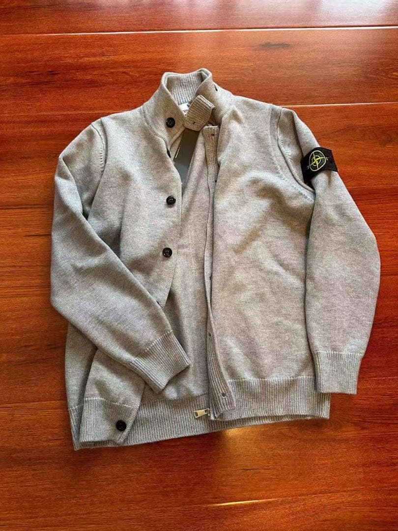 Stone  グレー カーディガン Lサイズ 軽い使用感