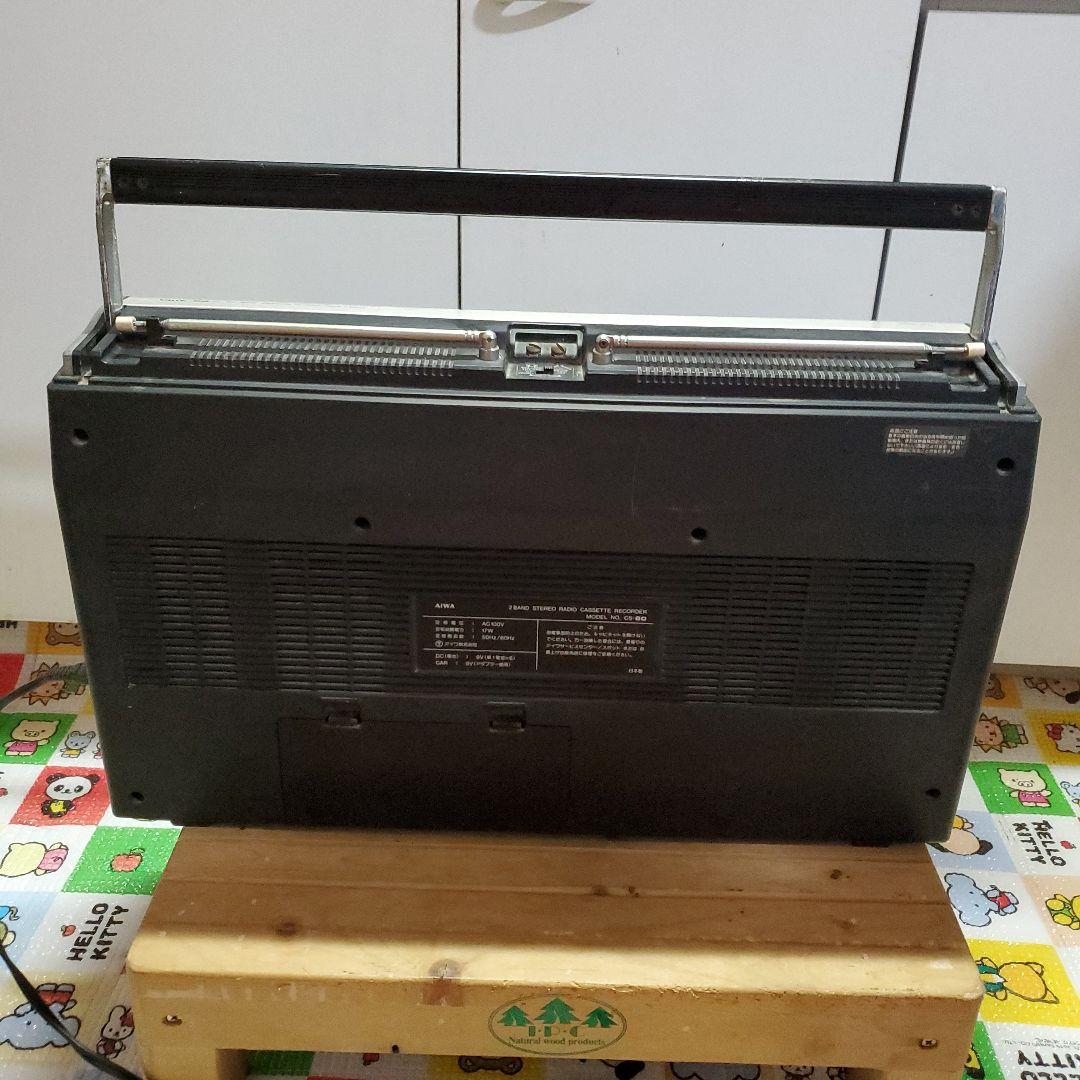 AIWA　昭和レトロ　 ラジオ　カセットレコーダー　通電確認済み　訳あり