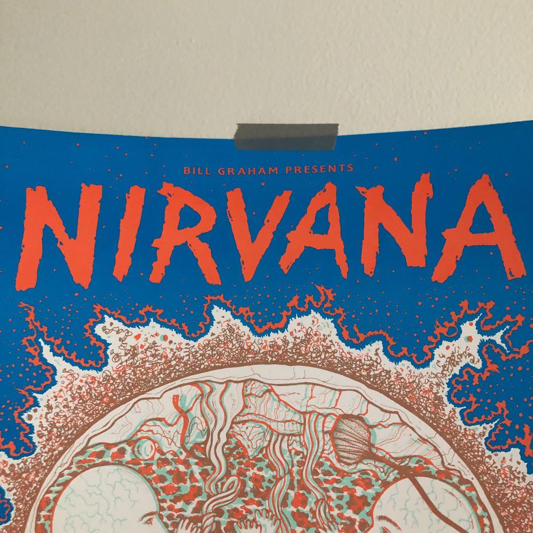 Nirvana butthole surfers ポスター ニルヴァーナ　レア