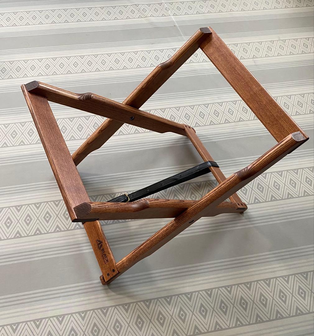 美品　ブラックデザイン　エックススタンド　ハレテーブル