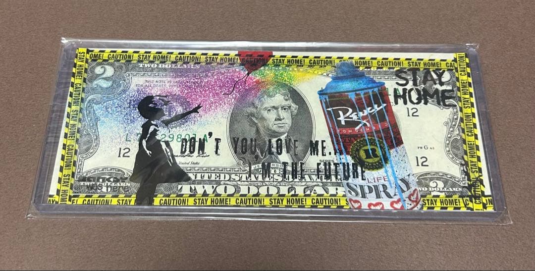 レンシー　2ドル札　風船と少女　STAY 