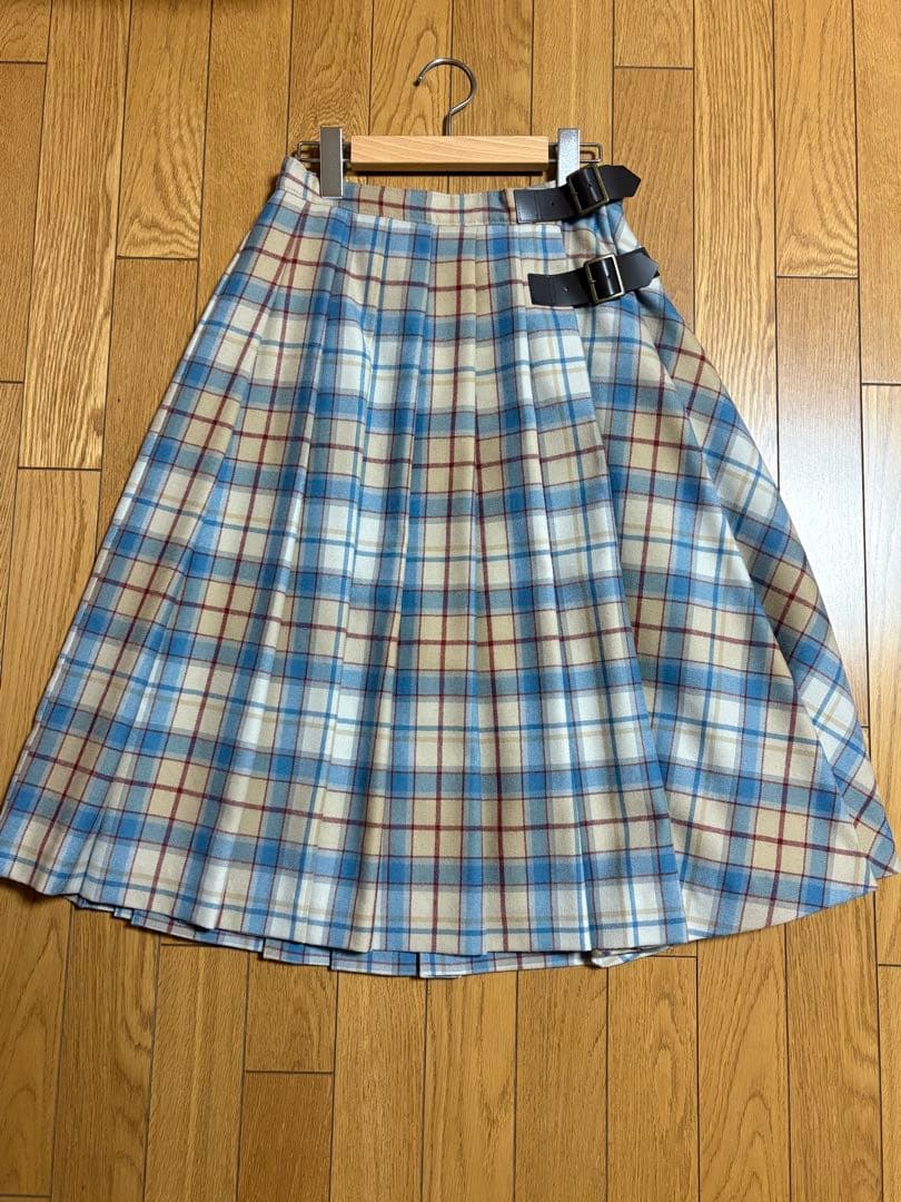 Jane Marple ウールターンチェック 2faceスカート