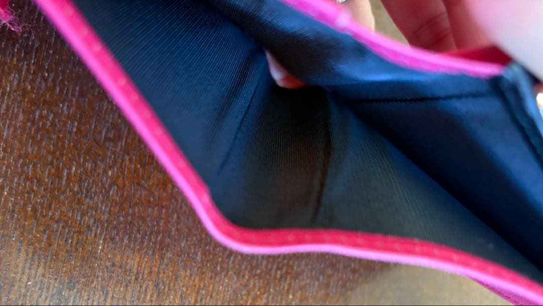 皇居売店購入　ピンク 二つ折り財布