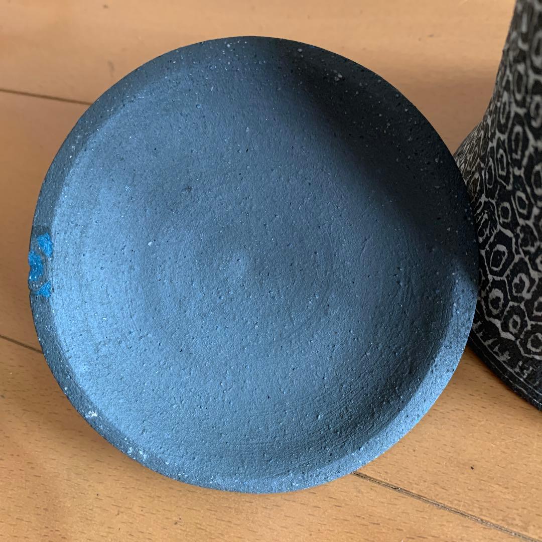 水指　象嵌　匂堂作