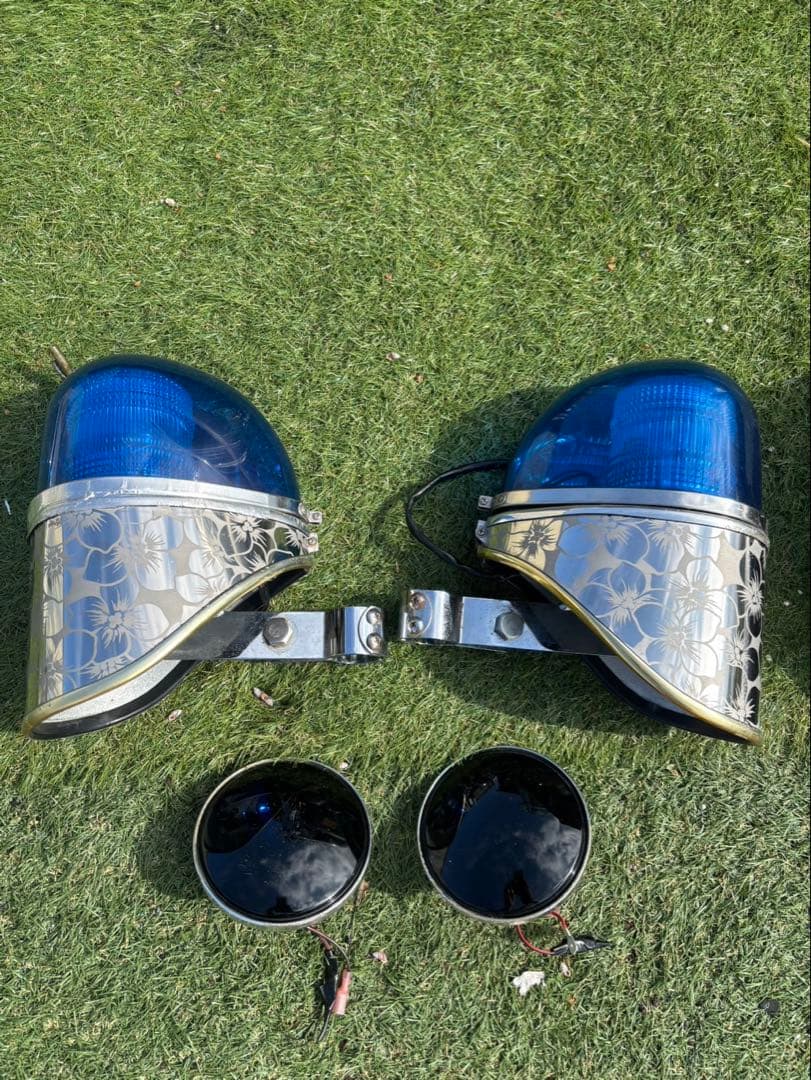 パトライト ブルー ポリス ロードキング ハーレー ツーリング FLH