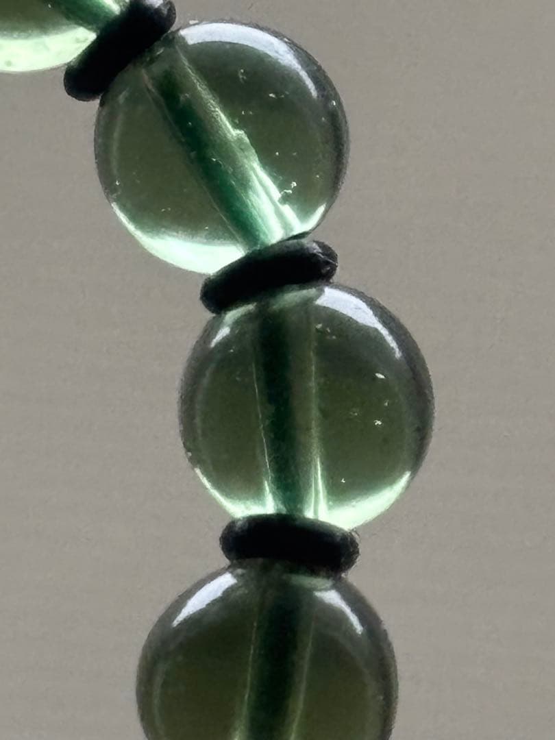 モルダバイト　ブレス　5.6ミリ　鑑別書付き　オールドストック