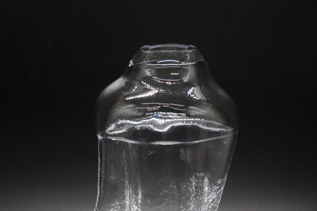 坂田甚内作　氷割花瓶　花器　送料込み250807