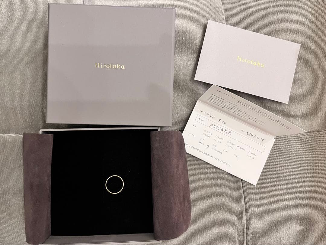 Hirotaka k18 プロミスリング