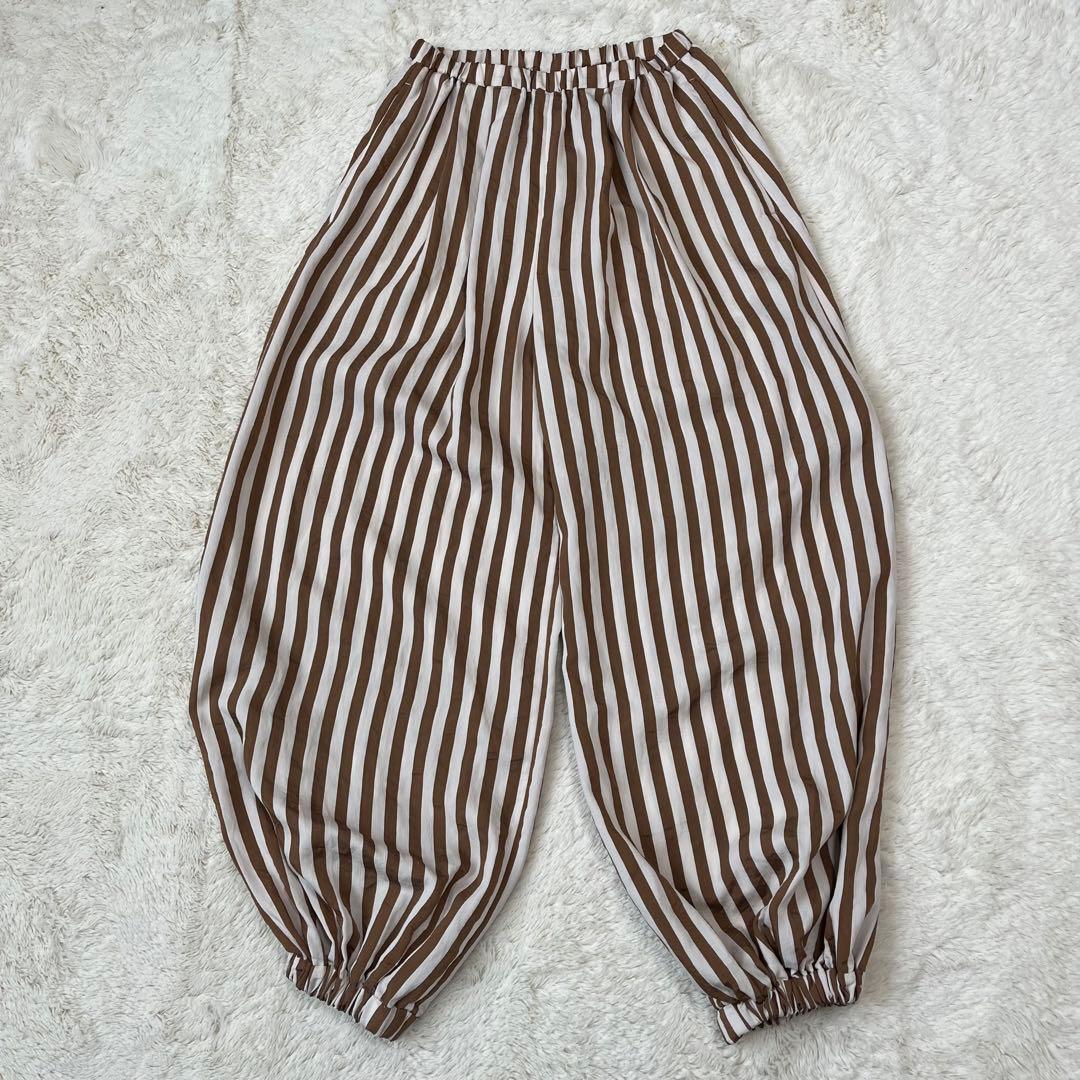 美品♡ナゴンスタンス サーカスパンツ サルエルパンツ ストライプパンツ 36