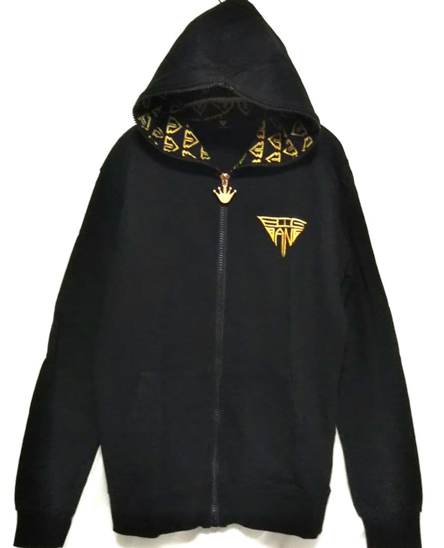 レア BIGBANG ジップアップパーカー ゴールド刺繍 Mサイズ