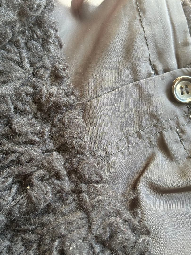 【希少美品】コムデギャルソン ウール仕立てスカートS(日本M)ネイビー(濃紺)