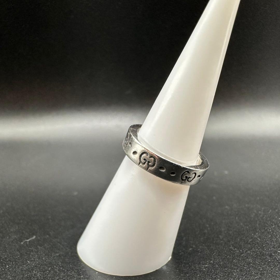 極美品✨　GUCCI　リング　指輪　ゴースト　ロゴ　刻印　1273