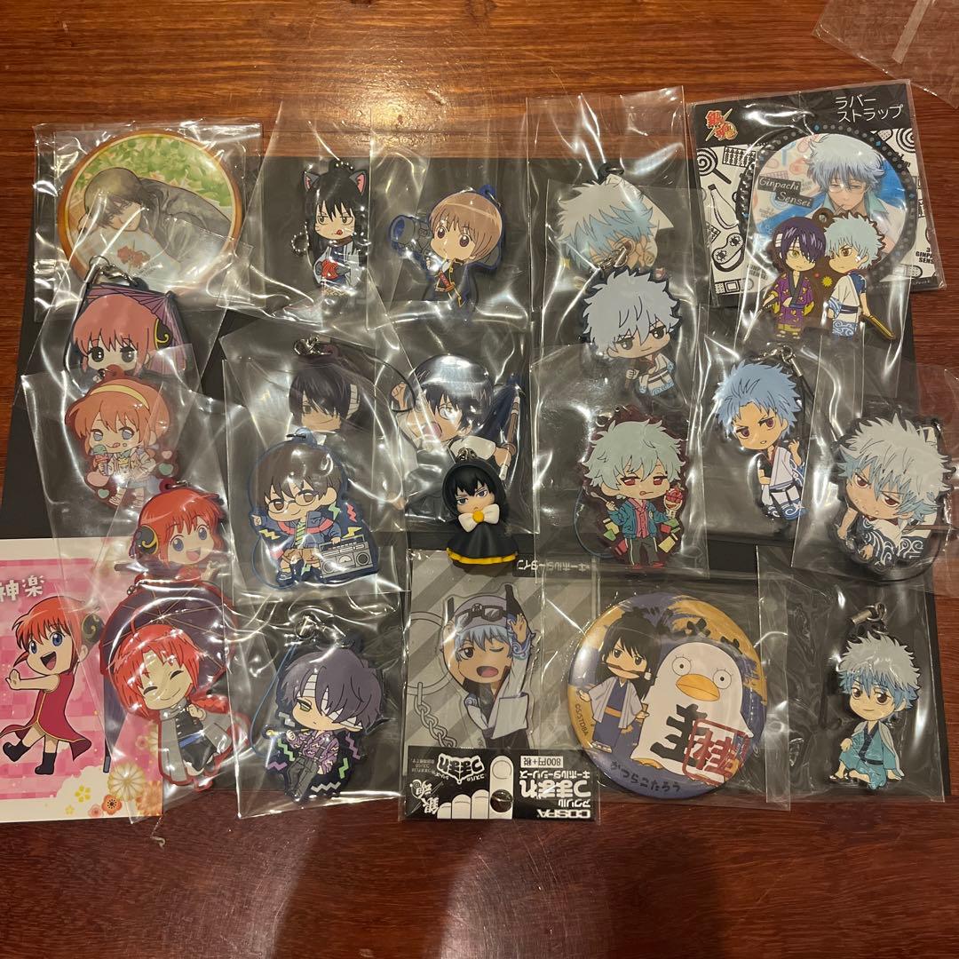 銀魂　ラバスト・缶バッチ等アソートセット