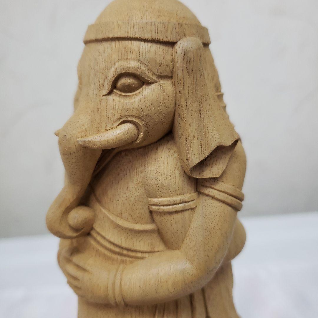 Ｂフライデー蔵出し特価希少愛の仏像香木 歓喜天6寸立大聖歓喜天象鼻天、ガネーシャ