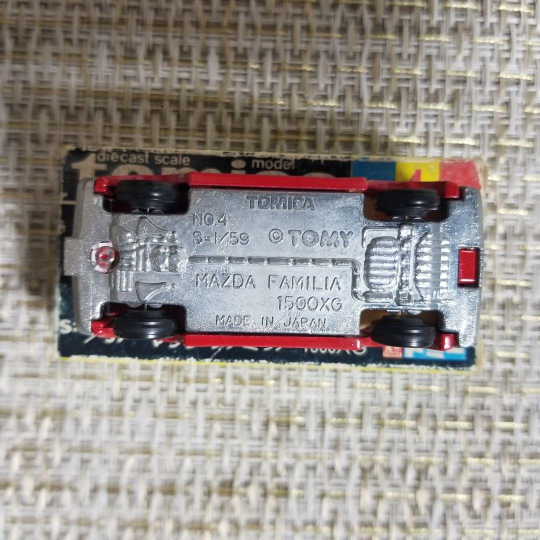 【激レア】 トミカ　黒箱　No.4 マツダ ファミリア 1500XG　日本製