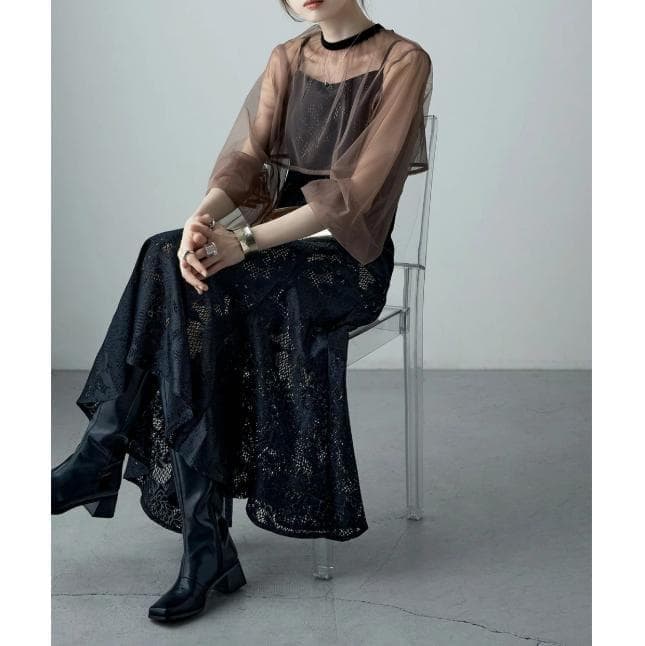 etoll. 3wayシフォンボレロ&レースキャミドレス S ワンピース 結婚式