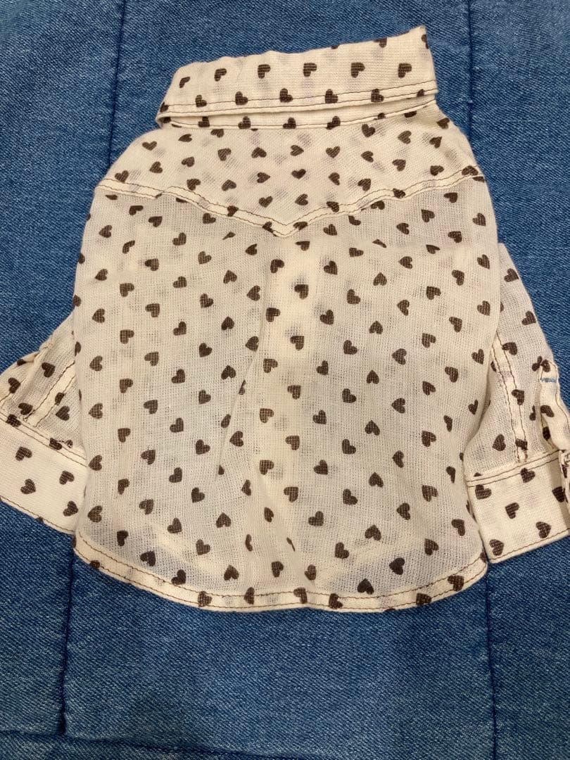 希少 atelier gg ハート柄 柔らかいシャツ