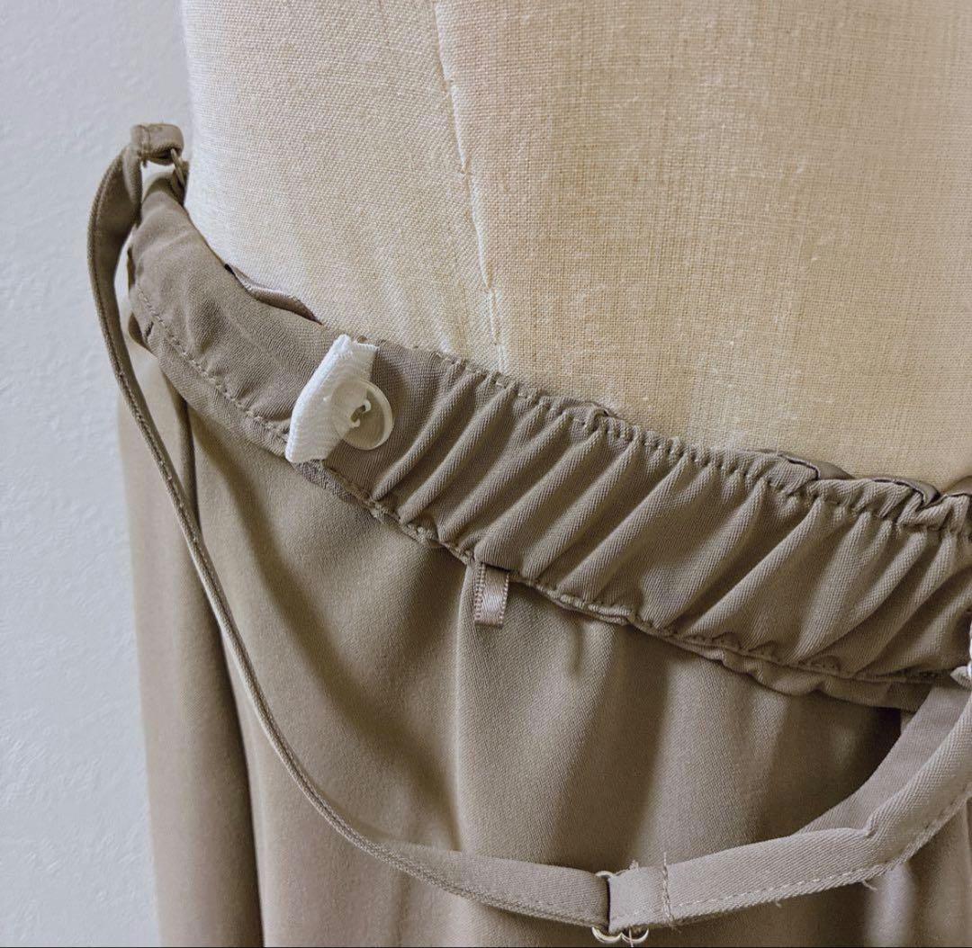 ANDRESDアンドレスド　ニアナ　カーキ　バックシアージレセットアップドレス