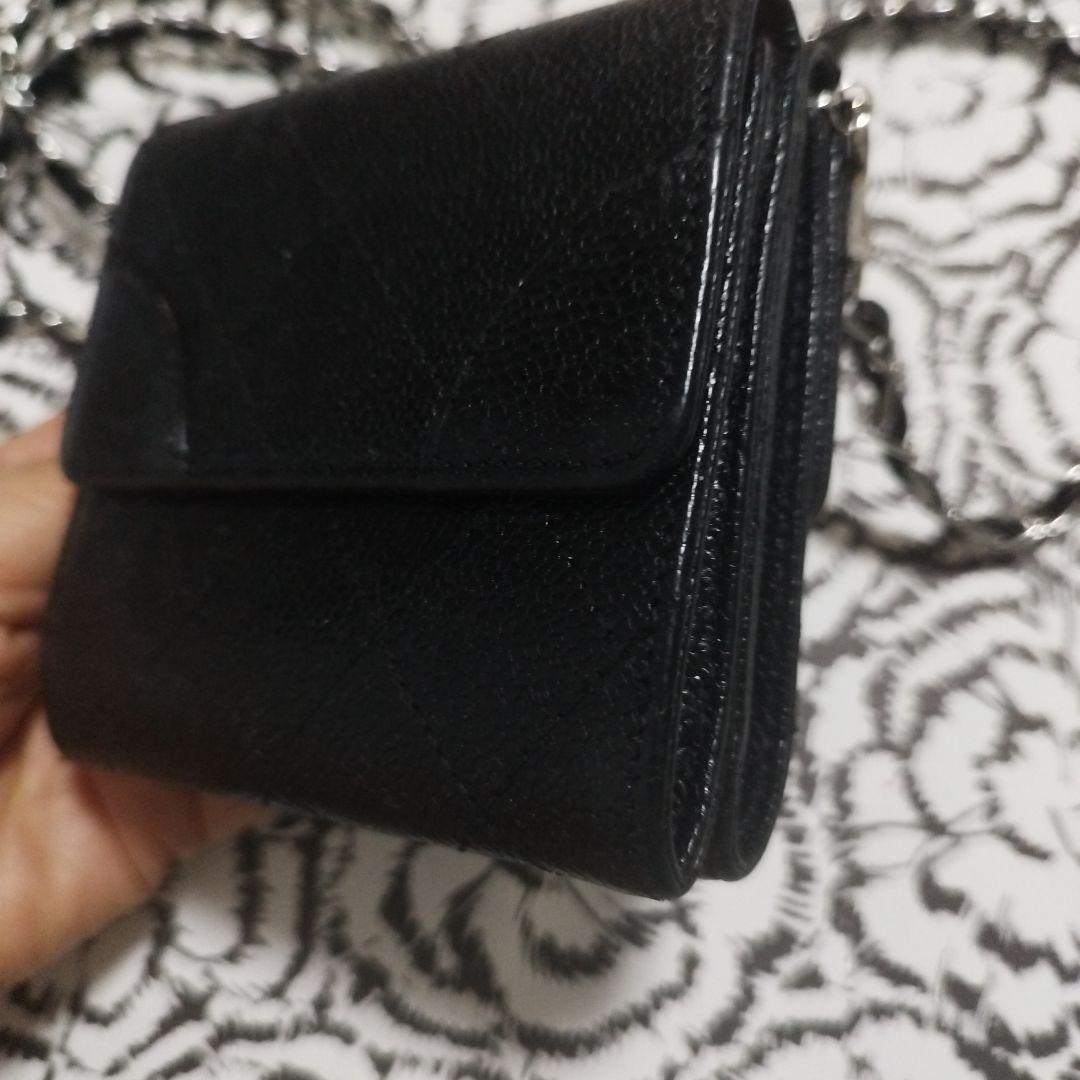 CHANEL マトラッセ　ダブルホック折り財布♥