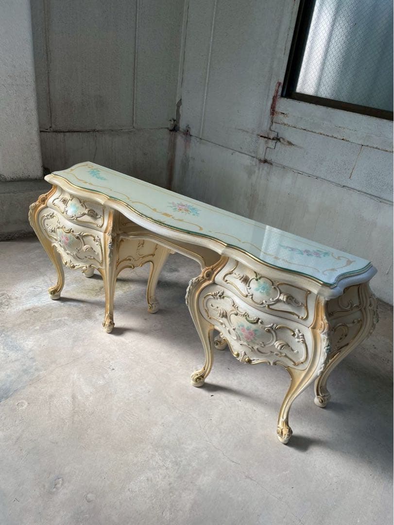 高級家具　イタリア製　SILIK社　コンソール　ロココ調　定価72万