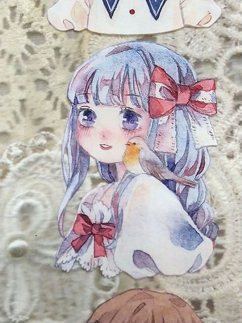 J244＃知更少女永不拖稿(PET)柚木社切り売り海外人物マステ女の子